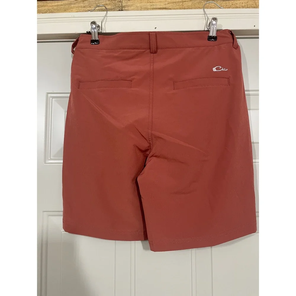Drake Clothing Company Shorts Mens Small‎ Rust Red Excellent Performance Stretch